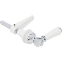 ValueBaths - Maniglia di ricambio per sciacquone di wc in metallo con impugnatura in ceramica