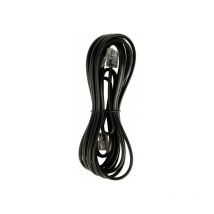 Valueline - Cable de teléfono RJ11 macho - macho 5 m, color negro, ideal para conectar de pared a teléfono