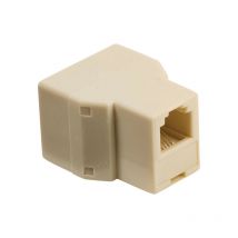 Valueline - Divisor Telecom, RJ11 hembra – 2x RJ11 hembra, blanco, apto para dividir cable telefónico