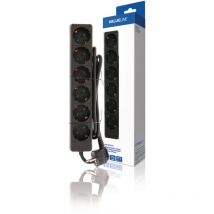 Nedis - Valueline VLES615F001BL Prise 6 voies 1,50 m Noir