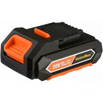 Batterie au Lithium 20 v 2.0 Ah, Sans Effet Mémoire, Compatible avec les produits Pratique et Compacte - Valuemax