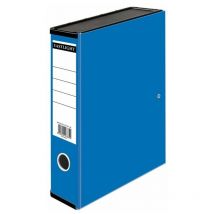 Box File Pape on Boad Foolscap 70mm Capacity 75mm Spine Width Clip - Blue - Valuex