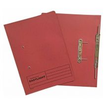 Tansfe Sping File Manilla Foolscap 285gsm Red (Pack 25) - Red - Valuex