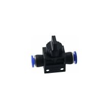 Aougo - Valve d'arrêt pour pneumatique - Raccord rapide pour air, eau, vide (12 mm, 1 pièce)