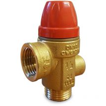 Valve de sécurité à membrane de 3 Bar avec attaque arrière, filetage 1/2' mf