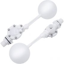 Valve Flottante, Vanne à Flotteur D'eau Avec Bras RéGlable, Vanne à Flotteur de RéServoir de 3/4' pour Vanne Remplacement de Flotteur de RéServoir