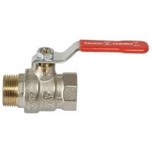 Valvola a sfera 11/2 ' m-f maschio femmina con leva in ferro Ravani
