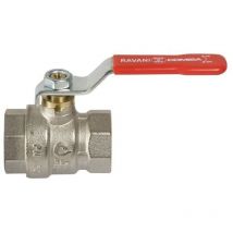 Valvola a sfera 3/4' fF femmina femmina con leva in ferro Ravani