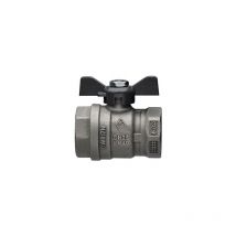 Valvola a sfera a passaggio totale ff farfalla in alluminio 1' dn 25 pn 40 RB