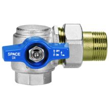 Valvola A Sfera A Squadra In Ottone Con Verso Destro A Presa Frontale Modello Space - 1 - Eff
