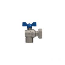 Valvola a sfera con farfalla a squadra evolution femmina dado girevole 1/2' x 3/4' dn 15 pn 50