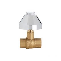 Valvola A Sfera Da Incasso Ff Con Cappuccio E Campana Cromati 1/2" Fiv
