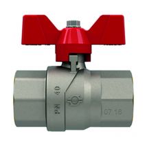 Valvola a sfera f/f con maniglia a farfalla evolution - ff 3/4 - pressione esercizio 40 bar