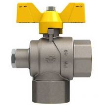 Valvola A Sfera Gas A Squadra Ff Con Farfalla E Attacco Pressione