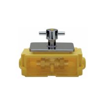 Valvola a sfera gas con scatola ispezionabile con maniglia Diam. 14