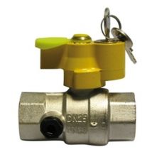 Valvola a sfera gas ff con serratura e presa pressione 1 enolg