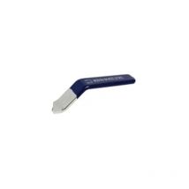 Valvola a sfera in ottone PN25 ff, mm, m/f + maniglia piatta in acciaio blu, 50X60