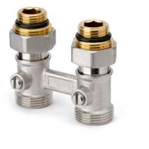 Valvola ad h bitubo modello dritto attacchi 1/2'M APM 345CP 015 1/2' x 3/4' ek