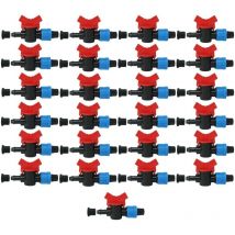 Valvola di arresto del nastro gocciolante da 16 mm con anello in gomma. Confezione da 25 unità. Offerta esclusiva