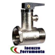 Valvola di sicurezza scaldabagno a leva levetta 1/2 mf
