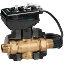 Valvola di zona a sfera motorizzata a tre vie Caleffi 6453 230V - 3/4'