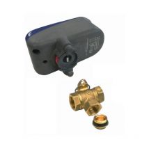 Baxi - Vanne de zone motorisée 3 voies et 2 voies avec bouchon d'obturation et servomoteur Dimensions : 3/4'.