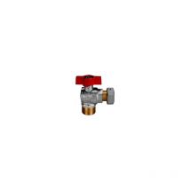 Effebi Aster 2166R Valvola Sfera Squadra Ø1/2'X3/4' Bocchettone e Farfalla - 2166R424