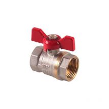 Valvola sfera ff farfalla Stars ottone nichelato 1F