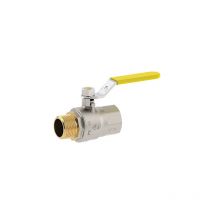Valvola sfera gas + leva mf futurgas FIV ottone nichelato 1/2MF
