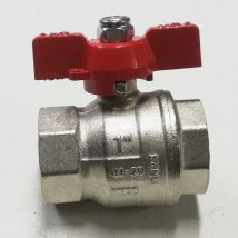 Valvola sfera saracinesca 1 ff leva corta rossa - Enolgas