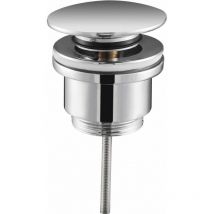 Válvula clic clac de lavabo zinc con cuerpo de laton tapon redondo