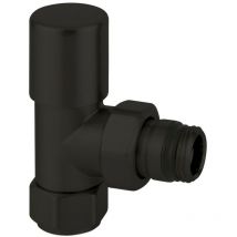 Arteclima - Válvula de ángulo de 1/2 'negro mate con opción termostática 30812NO Negro mate