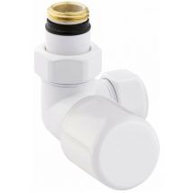 Arteclima - Válvula de ángulo termostática blanca 38512TW Versión izquierda blanca