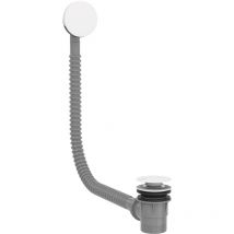 TRES 03453420BM Válvula De Desagüe Bañera Click-Clack Con Rebosadero Blanco Mate - ref: 03453420BM