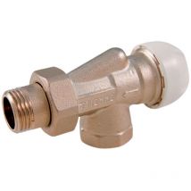 Tiemme - Válvula de Escuadra Invertida Termostatizable para Radiador con Unión para Tubo de Hierro - Rosca Macho-Hembra 1/2'