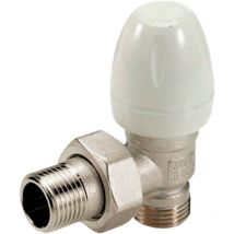 Válvula de Escuadra Termostatizable para Radiador con Unión para Tubo de Cobre/PEX/Multicapa - Rosca Macho 1/2" - Tiemme