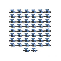 Gncgarden - Válvula de paso cinta goteo 20mm a tubo goteo 16mm. Pack de 50 unidades. La válvula de paso utilizada para conectar un tubo de goteo 16mm