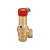 Válvula de seguridad certificada y calibrada en el banco inail Caleffi 527 1 1/4' x 1 1/2' - 3 bar