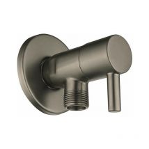 Válvula Escuadra 1/2 x 3/8 con Palanca Titanio