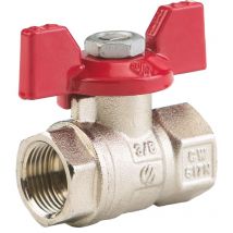 V lvula de esfera - Lat n - Hembra/Hembra - Maneta mariposa 15x21