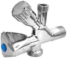 MT - valvula mixta lavadora 1/2x3/4&4310 , Válvula mixta lavadora y lavaboMedidas 1/2 x 3/4 x 3/8 pulgadasLatón cromado.