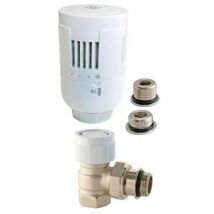 Válvula termostática T303 ángulo universal en latón blanco SOMATHERM FOR YOU