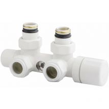 Arteclima - Válvula termostatizable mono-bitubo blanco derecha o izquierda 4010TW Izquierda - 1/2' - 24X19