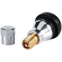 Válvulas de neumático sin cámara Ej.life TR412 ac de latón cromado para coche y motocicleta (1 unidad)