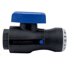 Plasson - Vanne 1/4 tour encliquetable tekplass pe Ø25 - Femelle 3/4'' sans prise de purge
