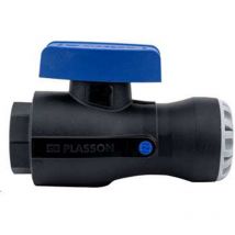 Plasson - Vanne 1/4 tour encliquetable tekplass pe Ø32 - Femelle 1'' sans prise de purge