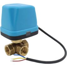 Vanne 3 voies motorisée 220v electrovanne motorisée 220v vanne a bille 1/2 pouce (DN15 1/2 pouce)