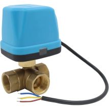 Vanne 3 voies motorisée 220v electrovanne motorisée 220v vanne a bille 3/4 pouce (DN20 3/4 pouce)