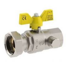 Vanne à boisseau sphérique à gaz att. écrou rotatif femelle