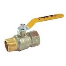 Vanne à boisseau sphérique à gaz mf avec levier plat